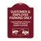 Signmission Customer and Employee Parking Only Unauthorized Vehicles Towed at Owner Expense, A-DES-BU-1824-24218 A-DES-BU-1824-24218 - alternate 1